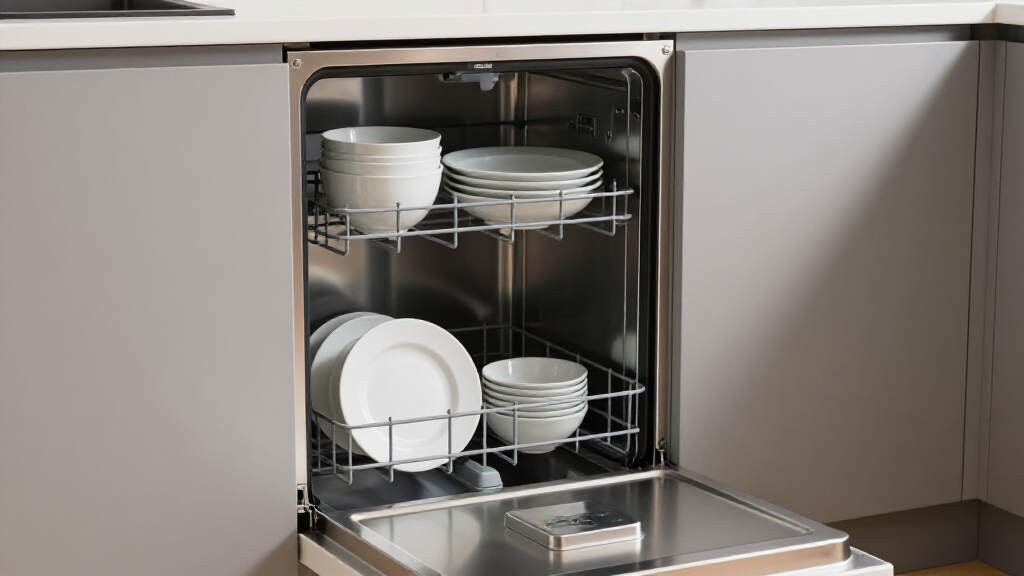 Expert Dishwasher Repair in Dixon, CA. A certified technician from Local Appliances Repairs meticulously diagnosing and fixing a modern dishwasher in a Dixon home, showcasing professionalism and efficient service.