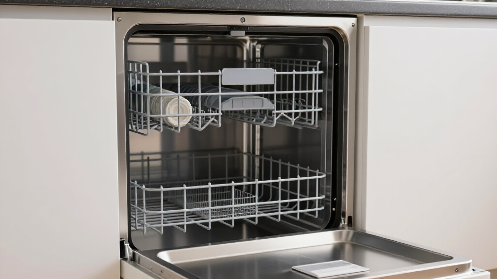 Dixon California Dishwasher Repair Technician Fixing Appliance. A skilled technician from Local Appliances Repairs meticulously diagnosing a dishwasher issue in a modern Dixon kitchen, emphasizing professional and efficient service