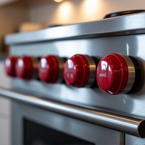 Folsom Wolf stove repair in Natoma Station. Certified technician addressing an issue with a high-performance Wolf range, providing expert service for professional-grade kitchen appliances.
