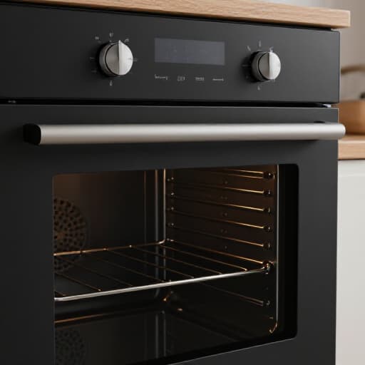 Dixon appliance repair technician fixing an oven. A skilled and certified technician troubleshooting and repairing a modern oven in a clean kitchen, ensuring safety and functionality for a Dixon homeowner.