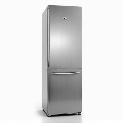 technician repairing refrigerator in a modern kitchen