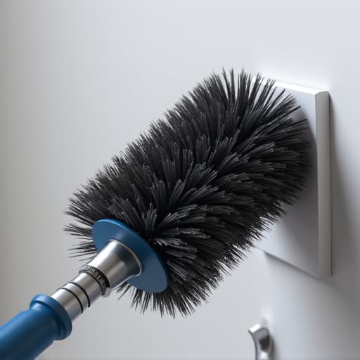 Sacramento technician cleaning dryer vent, highlighting safety and efficiency benefits