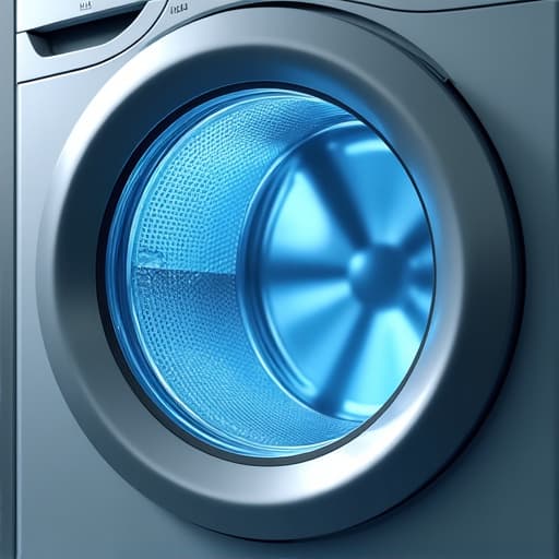 technician inspecting a front load washing machine for mold