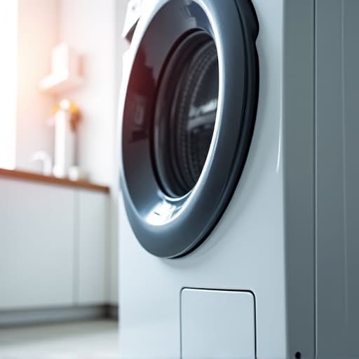 technician repairing a high-efficiency front load washer