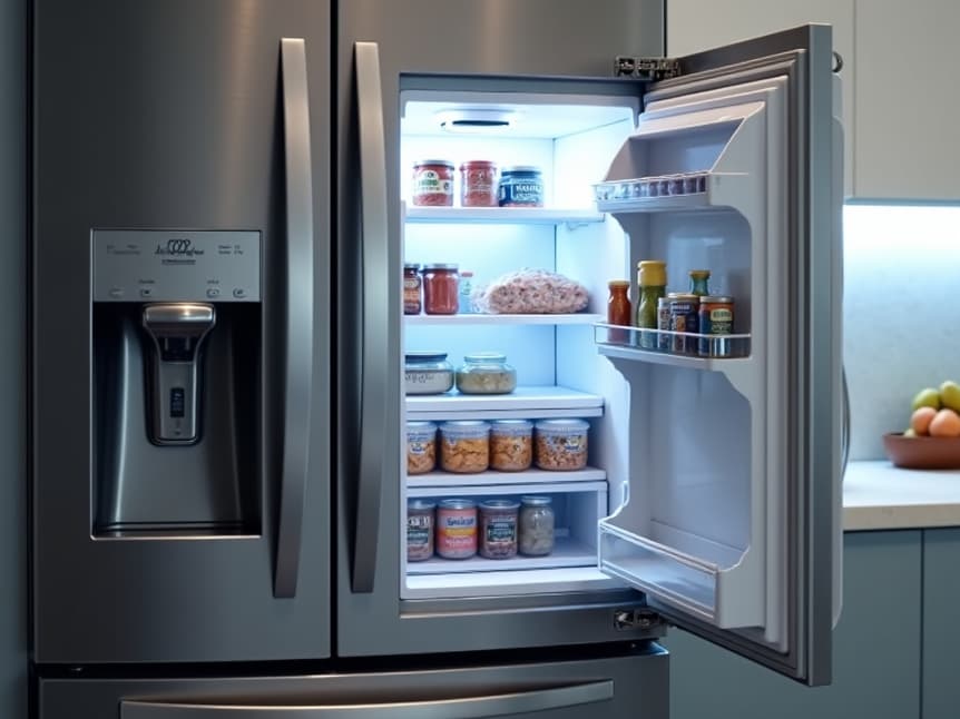 Sacramento refrigerator and freezer repair technician performing diagnostic on a leaking unit
