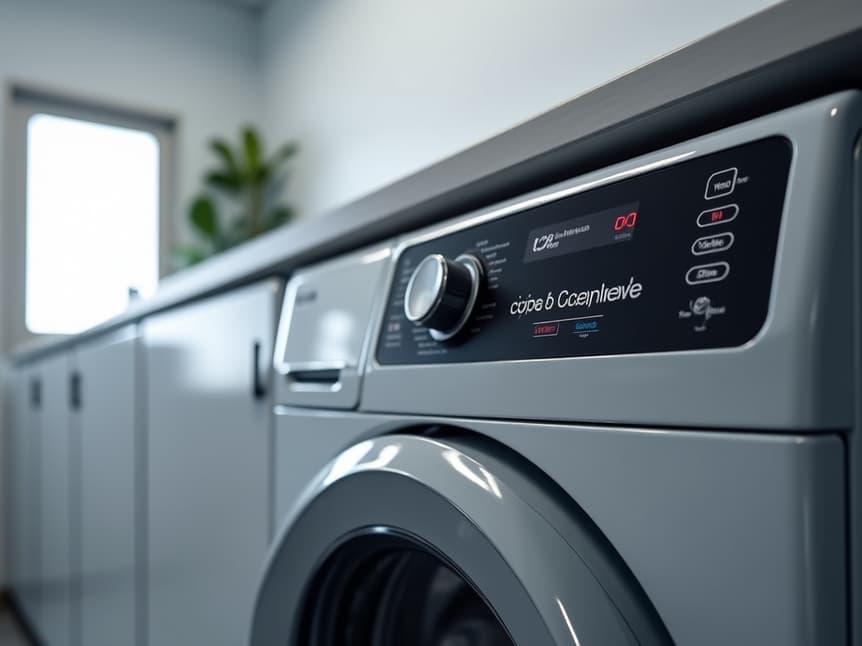 technician repairing a washing machine in elk grove california home