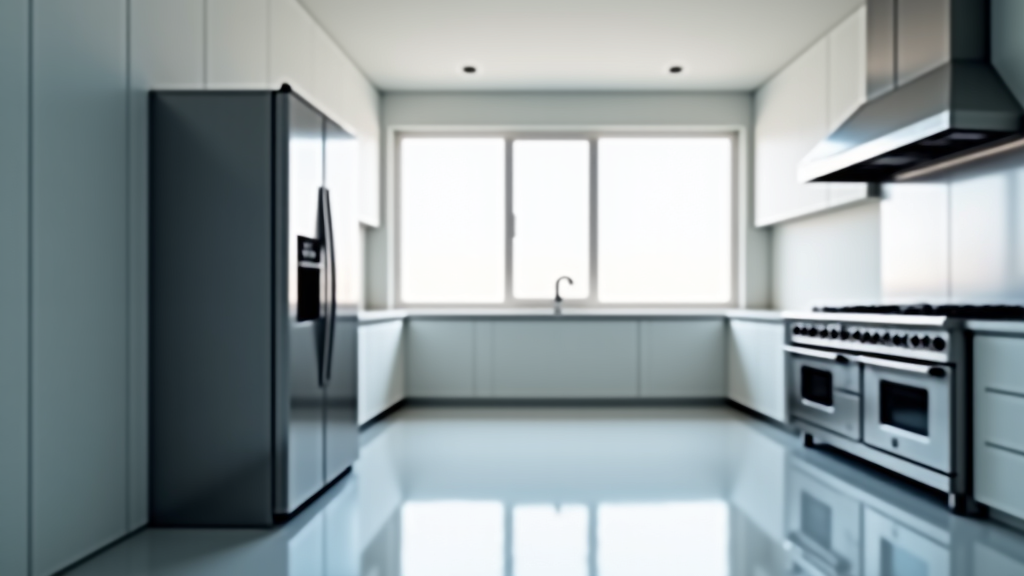 appliance repair technician fixing refrigerator in lincoln home