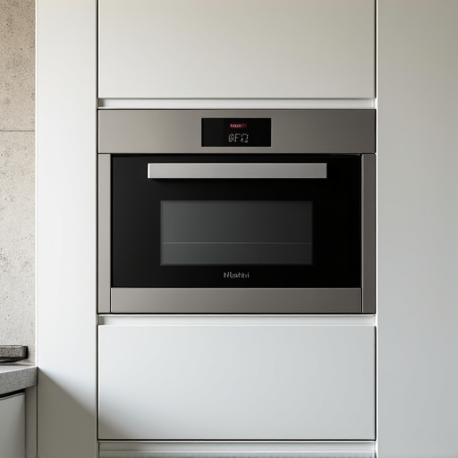 Seamlessly integrated built-in microwave in a modern Sacramento kitchen