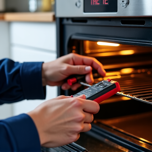 Diagnostic and repair of an oven temperature sensor in a Roseville home