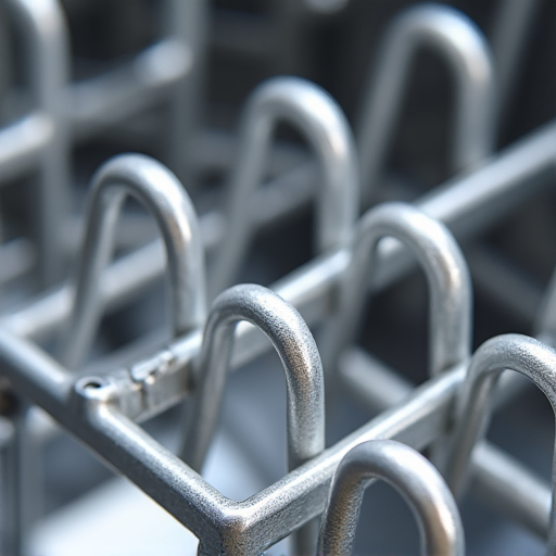 After: Clean Dishwasher Heating Element Post-Descaling. A close-up view of the same dishwasher heating element, now sparkling clean and free of all limescale buildup after a professional descaling service, demonstrating restored efficiency and longevity.