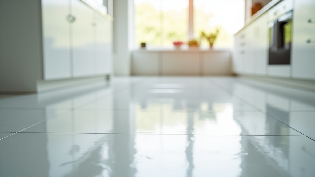 A technician repairing a leaky dishwasher in a modern kitchen, preventing water damage to the floor. Focuses on fast, efficient service to rescue homes from appliance malfunctions in Sacramento.