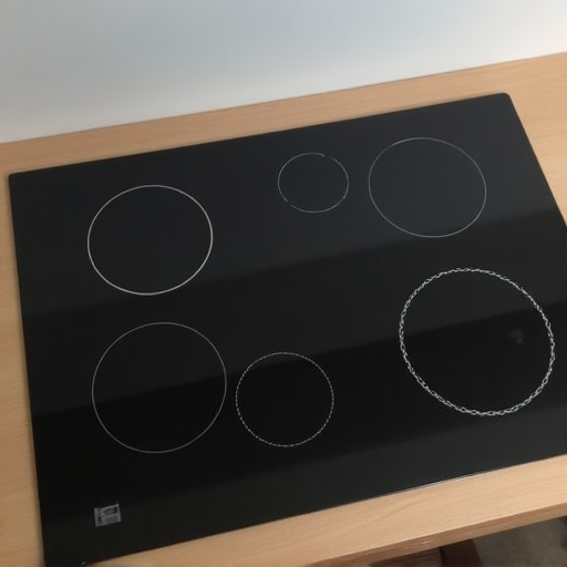 Before image of a heavily scratched electric cooktop surface in an Elk Grove home, showing significant wear and tear.