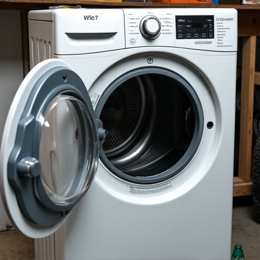 electric dryer being serviced by a Sacramento appliance repair technician, wires, electrical panel