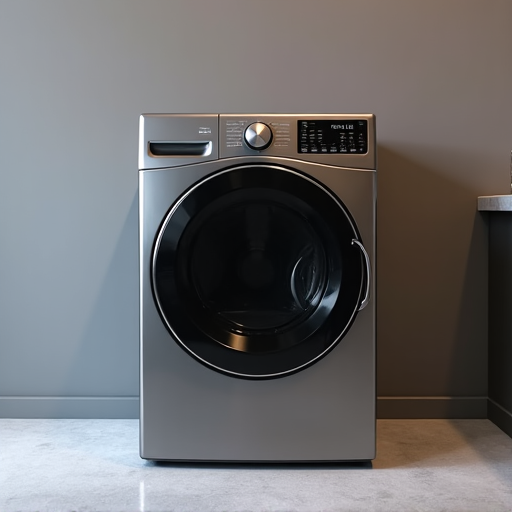 Folsom dryer repair for a Lake Natoma resident. Technician diligently checking a dryer in a functional laundry room, ensuring safety and efficiency for home appliance repair.