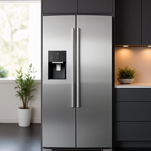 Sub-Zero Folsom repair in an Eichler Estate kitchen. Specialist technician servicing a premium Sub-Zero refrigerator in a renovated mid-century modern kitchen, emphasizing luxury appliance repair skills.