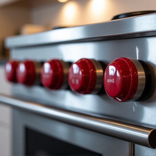 Folsom Wolf stove repair in Natoma Station. Certified technician addressing an issue with a high-performance Wolf range, providing expert service for professional-grade kitchen appliances.