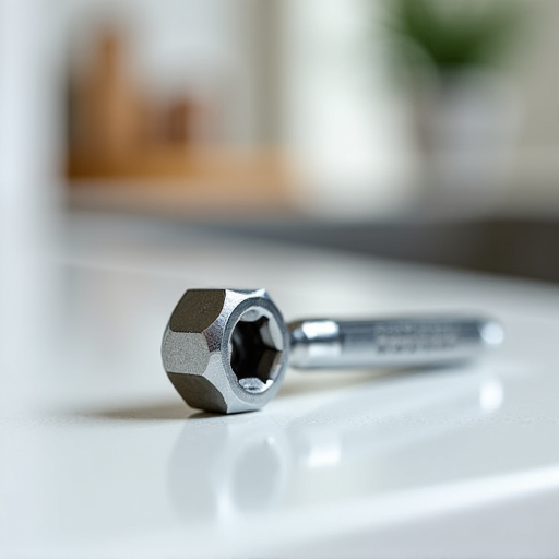 Garbage Disposal Technician Fixing Unit Under Kitchen Sink