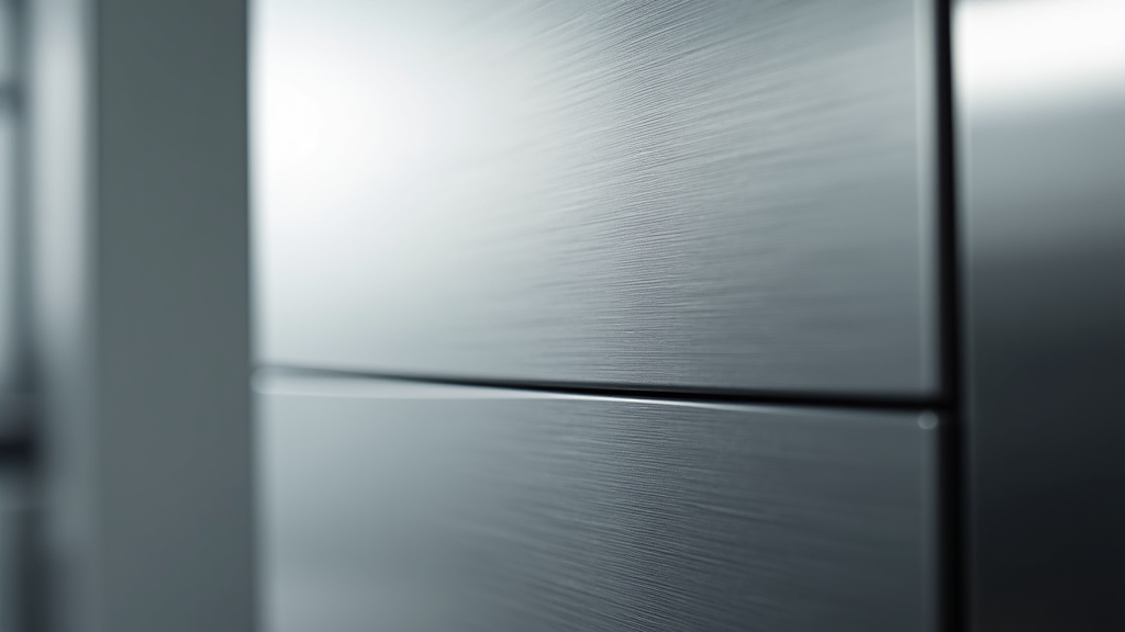 Luxury appliance technician inspecting a Sub-Zero refrigerator