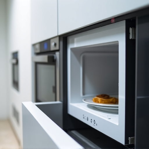 Microwave repair technician checking magnetron in Sacramento