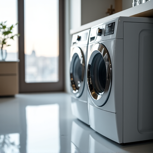 Luxurious Laundry Appliance Repair. Expert technician providing white-glove service for high-end laundry appliances, ensuring meticulous repairs and OEM part integration.