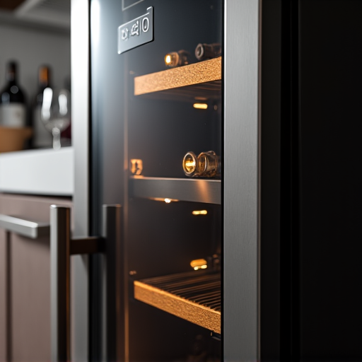 Premium Wine Cooler Maintenance. Precise repair of a premium wine cooler by a certified expert, ensuring white-glove treatment and the use of authentic OEM parts.