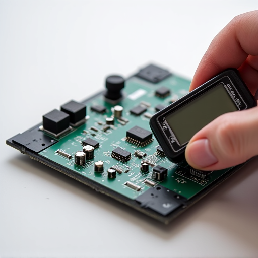 Professional induction cooktop repair expert diagnosing magnetic heating