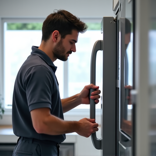 professional technician cleaning refrigerator coils rancho cordova