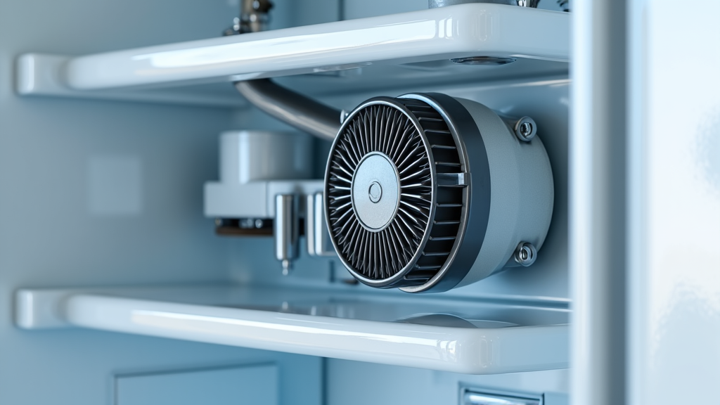 appliance repair technician checking a refrigerator compressor for efficient energy star maintenance