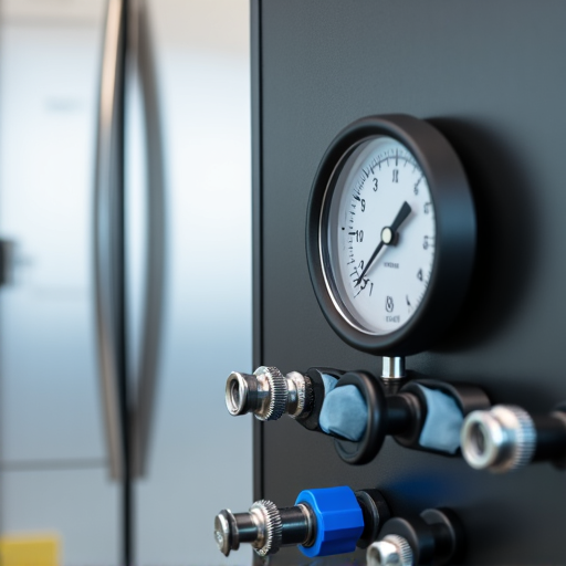 Sacramento appliance repair technician fixing refrigerator compressor during emergency call for food preservation in a modern kitchen