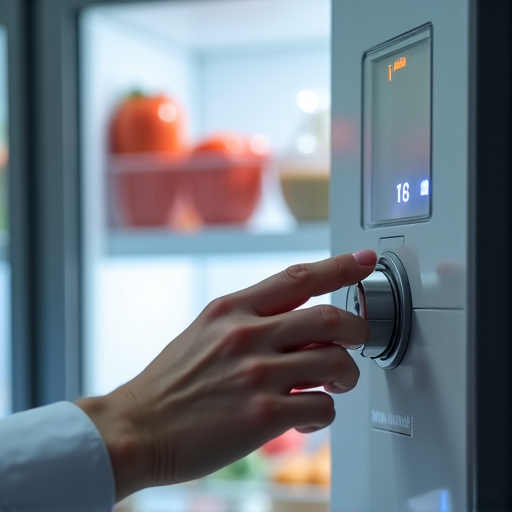 Sacramento refrigerator repair technician performing diagnostic on a high-end unit with professional tools