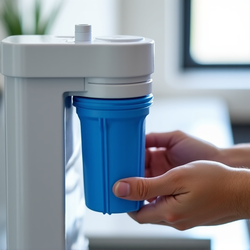 professional technician installing water filter with no-leak guarantee
