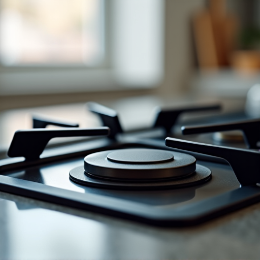 Stove repair technician checking gas line connections