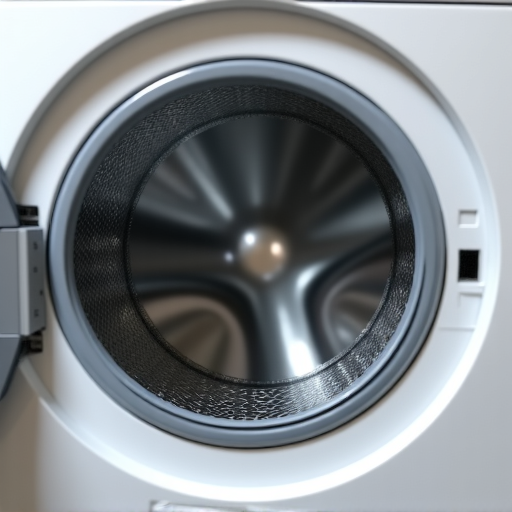 Appliance repair technician fixing washing machine during an emergency service call
