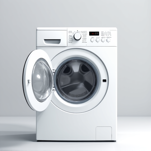 washing machine drum with water deposits